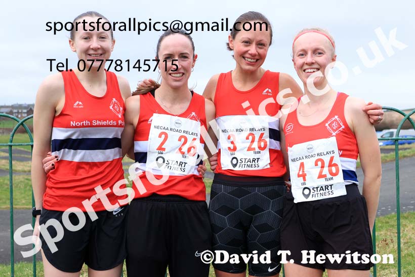 Senior Women, Veteran Women (Over-35) and Veteran Men 2024 NECAA Road Relays Champs., Hetton Lyons Country Park, Hetton le Hole, County Durham. Photo: David T. Hewitson/Sports for All Pics